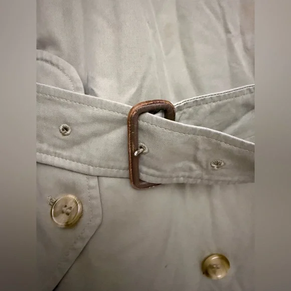 VTG 80’s Burberrys Trench Coat Full Removable Lining Nova Women’s 14 Extra Long - Picture 13 of 16